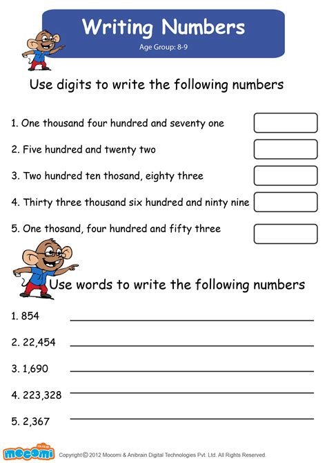 When to use numerals in writing