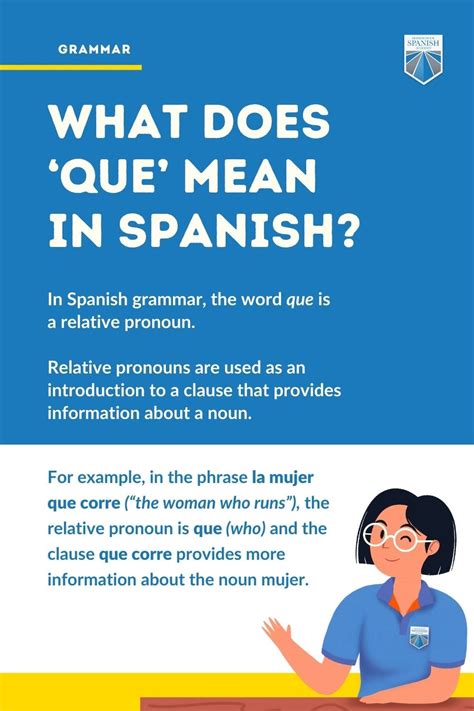 When to use que in spanish