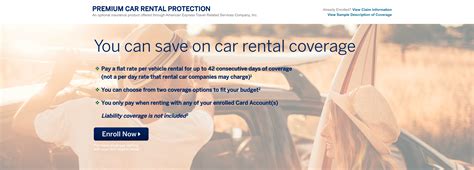 When up use American Express Premium Car Rental Protection