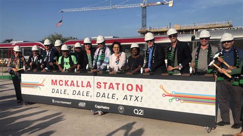When will CapMetro wrap construction on McKalla Station near Q2 Stadium?