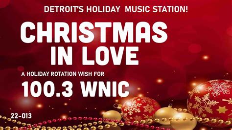 When is 100.3 wnic gonna play 100 percent Christmas mus