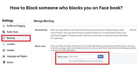 When you block someone in facebook