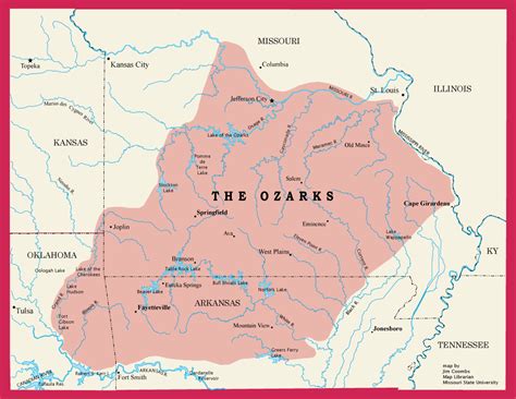 The Ozark Plateau region is the smallest in K