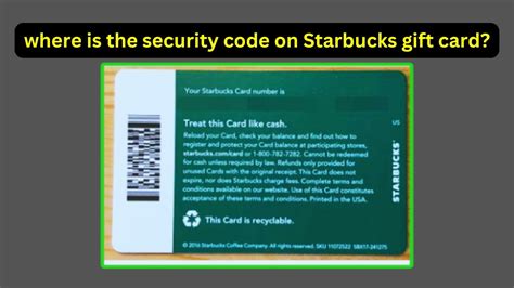 Where Is The Security Code On A Starbucks Gift Card Starbucks Gift Card Balance Earn