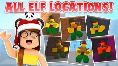 All Elf Locations in Roblox Welcome to Bloxburg Below you'll find every location for all 12 of the available elves to find. Each one requires a special cookie in order to technically find them and get your reward. The first elf can be found in the parking lot of the Observatory near the entrance. (Holiday Cookie)