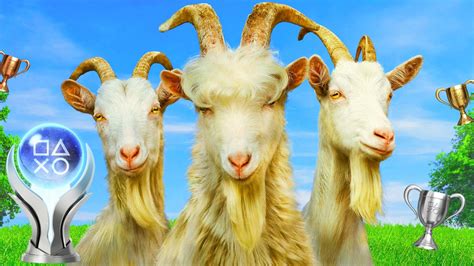 Goat Simulator Trophy Guide • PSNProfiles.comWant to have some hilarious fun with goats and trophies? This guide will show you how to unlock all the achievements in Goat Simulator, a crazy and chaotic game. Learn the best strategies, locations, and secrets on PSNProfiles.com.