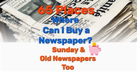 Where can i buy a newspaper near me. 04-10-2023 ... 15 Best Places to Get Free Newspapers · 1. Hotels. Hotels often provide newspapers as a courtesy to their guests. · 3. Grocery Stores. Grocery ... 