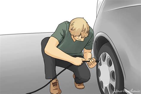 Where can i get air in my tires. It is normal for tires to heat up and the air pressure inside to go up as you drive. Never “bleed” or reduce air pressure when tires are hot.) REMOVE THE CAP: Find the tire … 