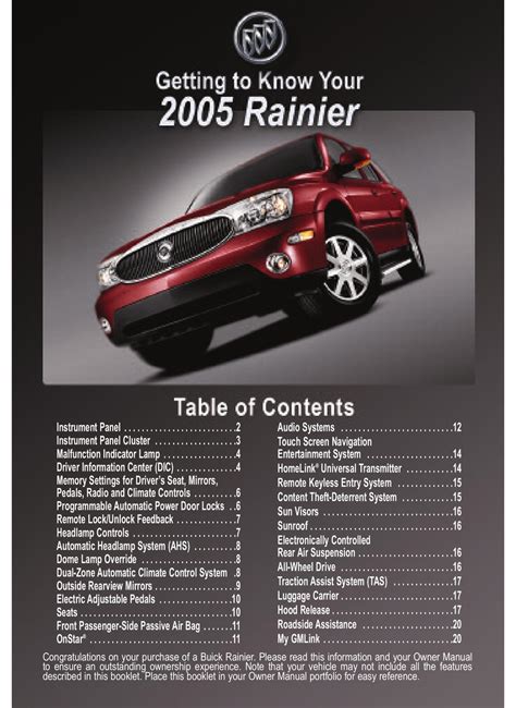 Where can i get the manual for buick rainier navigation systems. - Raptor rp 1 by kustom signals manual.