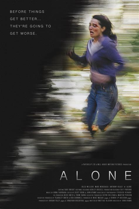 Where can i watch alone. Alone. One morning, lonely surfer Aidan (Tyler Posey, "Teen Wolf") awakens to find that a global pandemic has turned most of humanity into bloodthirsty zombies. Just as he's ready to give up hope, Aidan spots pretty neighbor Eva (Summer Spiro, "Westworld") across his apartment complex's courtyard, and soon the two become "socially distant ... 