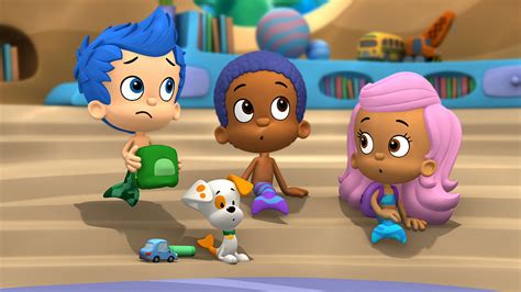Where can i watch bubble guppies. Jump into this underwater classroom with Molly, Gil and their fishtailed friends. Preschoolers can learn school-readiness skills like science, math, literacy and more through songs, dances, and laughs! Stream Bubble Guppies free and on-demand with Pluto TV. 