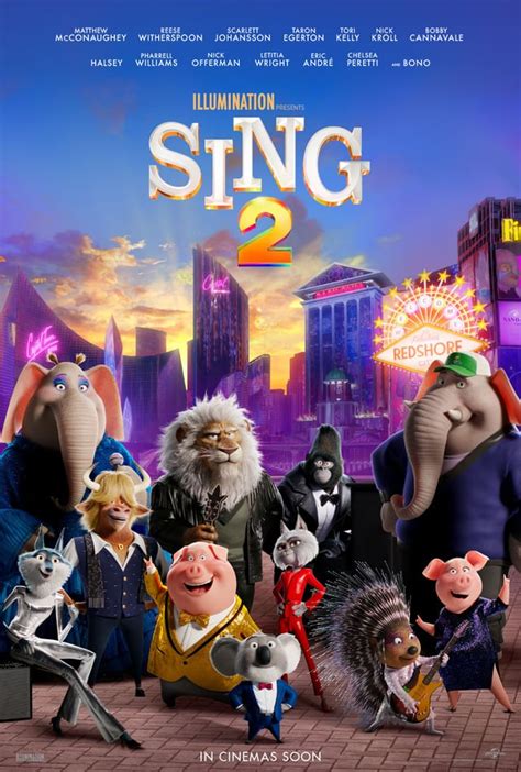 Where can i watch sing 2. Sing 2. 2021 | Maturity Rating: 7+ | 1h 49m | Kids. Buster Moon and his musically gifted friends must persuade the reclusive rock star Clay Calloway to join them for the opening of their new show. Starring: Matthew McConaughey, Reese Witherspoon, Scarlett Johansson. 