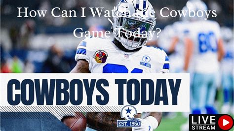 Where can i watch the cowboys game today. With Watch ESPN you can stream live sports and ESPN originals, watch the latest game replays and highlights, and access featured ESPN programming online. 