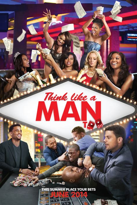 Where can i watch think like a man. Synopsis. The balance of power in four couples’ relationships is upset when the women start using the advice in Steve Harvey’s book, Act Like A Lady, Think Like A Man, to get more of what they want from their men. When the men realize that the women have gotten a hold of their relationship “playbook,” they decide that the best defense ... 
