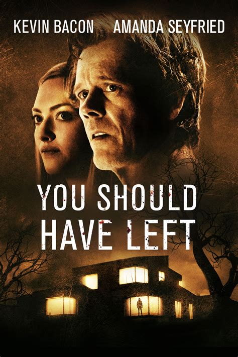 Where can i watch you should have left. Watch You Should Have Left with a subscription on Peacock, rent on Prime Video, Vudu, Apple TV, or buy on Prime Video, Vudu, Apple TV. All You Should Have Left Videos 