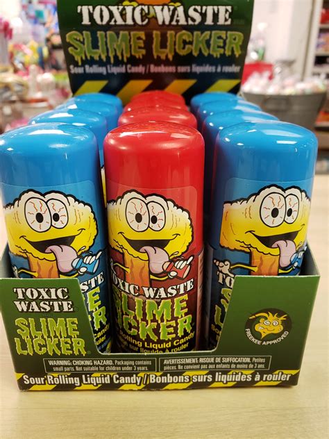 Size: UPC Code: Slime Licker® Sour Rolling Liquid Candy (Blue Razz & Strawberry) 2 oz. 8-98940-00101-6: Slime Licker® Sour Rolling Liquid Candy (Blue Razz & Strawberry). 