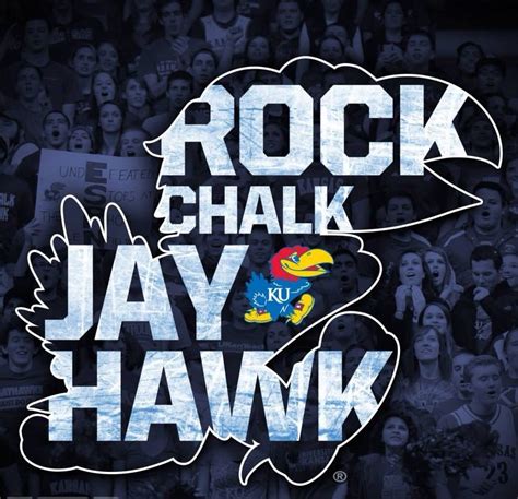 Here it is clear and defined: Rock Chalk Jayhawk And here is what I discovered about it: It was invented in 1886 by a chemistry teacher named E.H.S. Bailey for the science club.