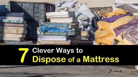 Where do you dispose of a mattress. Never dump mattresses on the side of the road! ... Drop them off at a landfill or dispose of them through a mattress recycling program. It's expensive for public ... 
