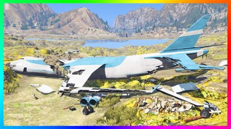 Where does the cargo plane crash in GTA 5?