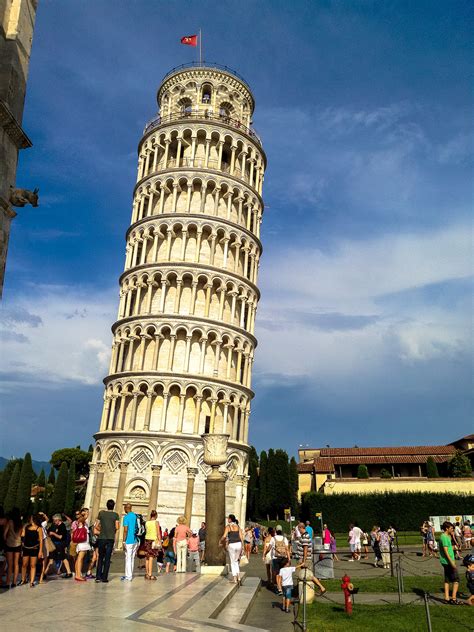 I often imagine the leaning tower of Pisa 