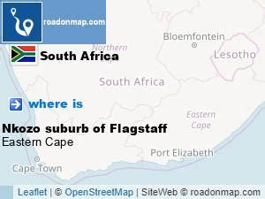 Where is Nkozo suburb of Flagstaff OR Tambo, Eastern Cape