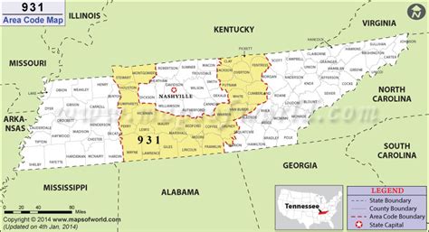 Where is a 931 area code. The 931 Area Code is located in the state of Tennessee. Area Code 931 is one of the 269 three-digit telephone area codes in the USA. It covers roughly 4,546,843 unique phone … 