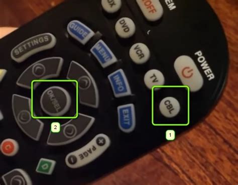 Spectrum Universal Remote. EXIT Button leaves the m