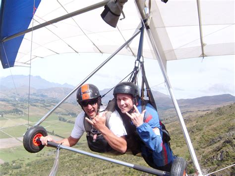 Where is hang gliding done