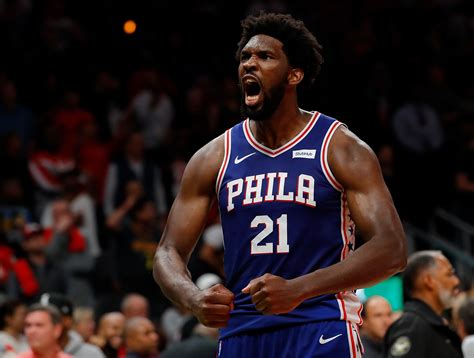 Joel Hans Embiid ( / dʒoʊˈɛl ɛmˈbiːd / joh-EL em-BEED; [1] [2] born 16 March 1994) is a Cameroonian professional basketball player for the Philadelphia 76ers of the National Basketball Association (NBA), who also holds French and American citizenship.. 