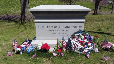Where is rush limbaugh buried. The headstone for the gravesite of radio host Rush Limbaugh has finally been completed at Bellefontaine Cemetery in St. Louis on Saturday, July 31, 2021. Limbaugh died on February 17 at the age of 70. 
