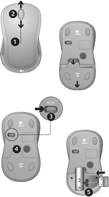 Where is the connect button on logitech m310 mouse.  Remove metallic objects between...