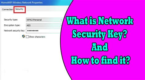 Where is the network security key. In the ‘Security’ tab, type in the new security key in the ‘Network security key’ field and click ‘OK.’ Make sure to create a strong password that includes a mix of letters, numbers, and symbols to ensure maximum security. 