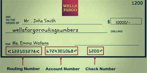 Where is the routing number on a check wells fargo. Yes, 121000248 is a valid routing number for Wells Fargo. This routing number is used for domestic wire transfers. It is also known as the Wells Fargo wire transfer routing number. Routing numbers are unique nine-digit codes that identify the bank and the location where your account was opened. 