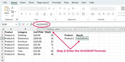 Where is xlookup in excel.  The basic formula requires just three pieces of info...