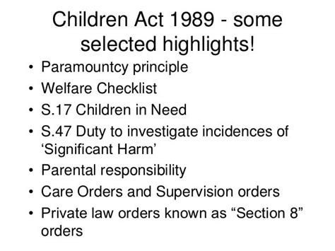 Where the criteria under section 17(1) of the Children Act 1989 …