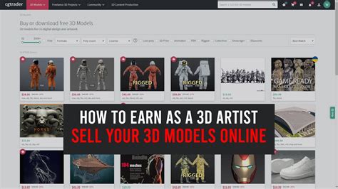Where to Successfully Sell Your 3D Models Online
