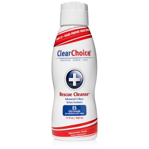 Where to buy clear choice rescue cleanse in store. Rescue Cleanse 32oz Detox Drink. Earn 1 points for each $10 spent. Log in or create an account. Cranberry and apple flavor advanced 1 Step detox drink. After one hour you will be in the "Clear Zone" for up to 5 hours. Maximum Strength for those with a medium to large body mass (200lb+) and/or frequent exposure to toxins. 