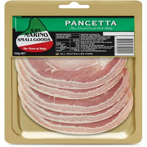 Where to buy pancetta. Pancetta, cut into lardons for your convenience, packed in 100g portions. Our small pancetta lardon packs are great to keep in the freezer and pull out when you need to add a little extra flavour. If you prefer a slab of flat pancetta … 