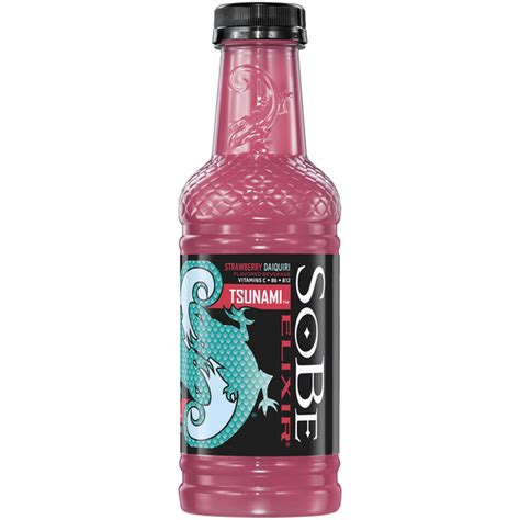 Where to buy sobe. Coffee. Iced & Nitro Coffee. Details. Flavored Beverage, Tsunami, Strawberry Daiquiri. Flavored beverage with other natural flavors. 250 calories per bottle. Contains 0% juice. Caffeine free. Very low sodium, 35 mg or less per 240 ml (8 fl oz). 