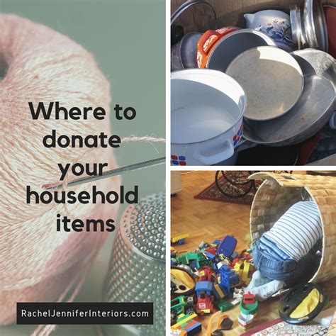 Where to donate household items. 