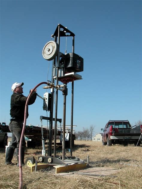 Where to drill a well on my property. Cost of Power Drilled Well: $10-$35 per cu. ft. excavated. Equipment Costs for Well (Not Including Professional Installation Costs): Pump, shallow or deep: $75 to $1,500. Switching and wiring harness: $50 to $200. Casing Pipe: $500 to $3,000. Pressure Tank: $1,250 to $2,500. 