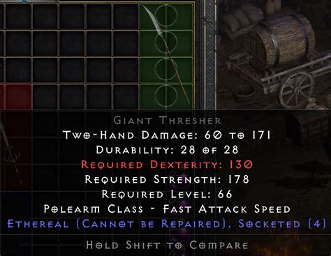 Where to farm giant thresher diablo 2. .  ...