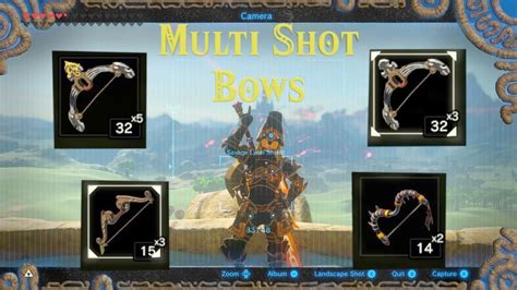 The guide will help you find all Zelda Breath of the Wild Bows and Arrows Locations. The arches are one of the most useful weapons in the game, allowing us fight distance and interact with the environment in different ways. It is important to note that the headshots perform critical hits both enemies and animals when fighters, who can almost .... 