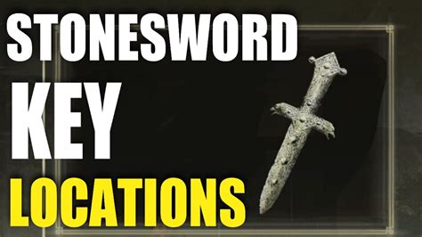 Where to find stonesword keys. Stonesword Keys are used to unlock imp statues throughout the world of Elden Ring. They work by being slotted into the statue like a key into a keyhole. If you have the correct amount of ... 