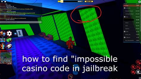 Where to find the code in the casino jailbreak. hi guys and welcome to this roblox video.make sure to subscribe and like for more roblox contentthanks! these are all roblox codeshere is my roblox group and... 