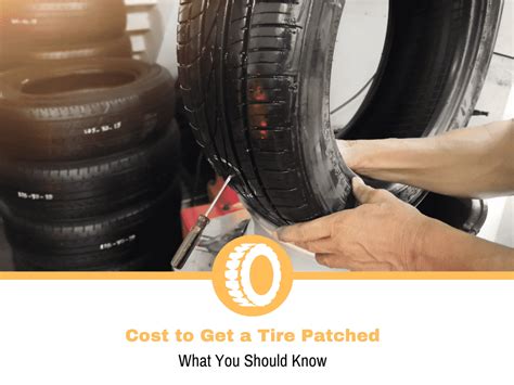 Where to get a tire patched. This involves the tyre being removed from the rim, inspected, the repair area buffed and the patch or plug inserted from inside and cemented in place. The tyre will then be remounted and balanced. Depending on the tyre shop, a repair of this type can cost anywhere from R450 - R1000, depending on the vehicle, tyre size/type, and extent of the ... 