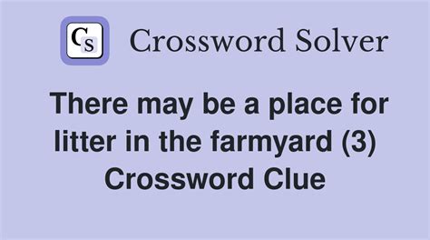 Where to pick up the pick of the litter Crossword Clue and Answer