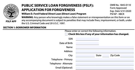 Borrowers will only need to submit this one form to certify employment or to be considered for forgiveness under PSLF or TEPSLF. Apply online or find more .... 
