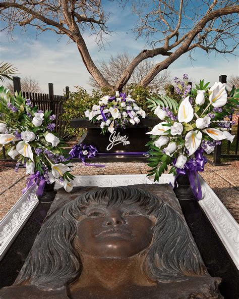 Where was selena buried. Selena was buried in a private ceremony at Seaside Memorial Park in Corpus Christi, Texas. Her casket was covered in a white shroud and adorned with a single red rose. Her fan club’s president, Yolanda Saldvar, was convicted of first-degree murder and sentenced to life in prison. 