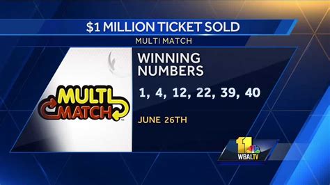 A $690,000 jackpot-winning Multi-Match ticket was sold in Frederick